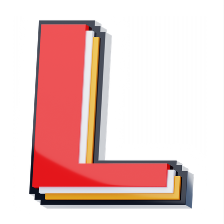 L Letter  3D Icon