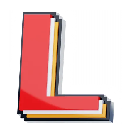 L Letter  3D Icon