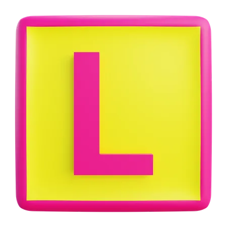 L Letter  3D Icon