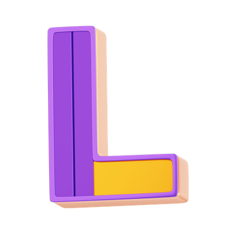 L Letter  3D Icon