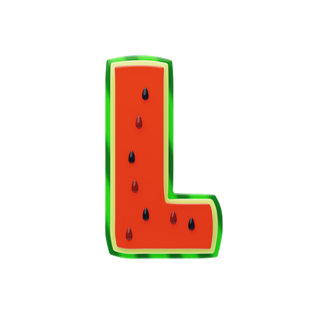 L Letter  3D Icon