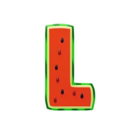 L Letter  3D Icon