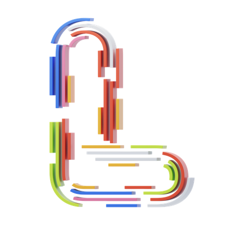 L Letter  3D Icon