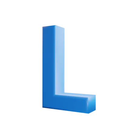 L Letter 3D Icon