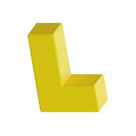 L shape  3D Icon