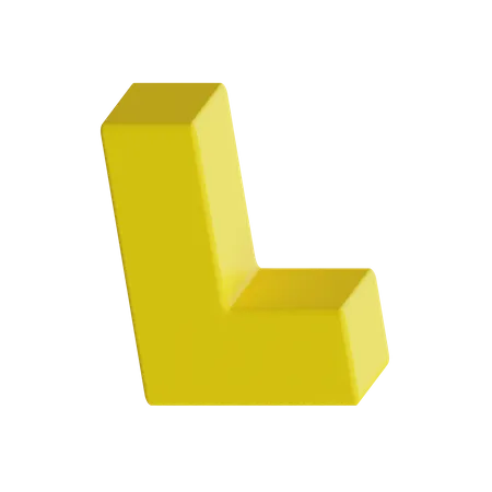 L shape  3D Illustration