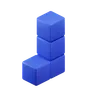 L-Shape Tetris Block