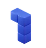 L-Shape Tetris Block