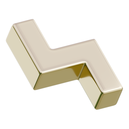 L 모양의  3D Icon