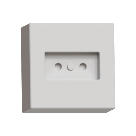 L Type Socket  3D Icon