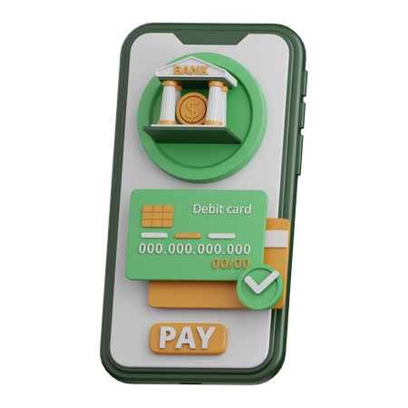 La banca móvil  3D Icon