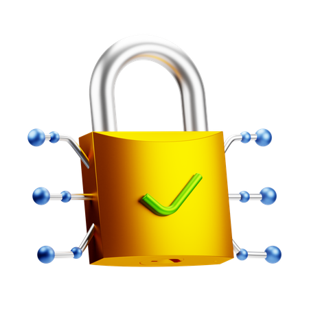 La cyber-sécurité  3D Icon