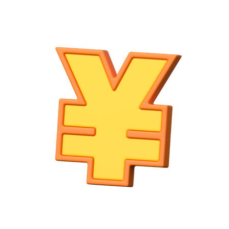 La devise yen est acceptable dans les achats en ligne.  3D Icon
