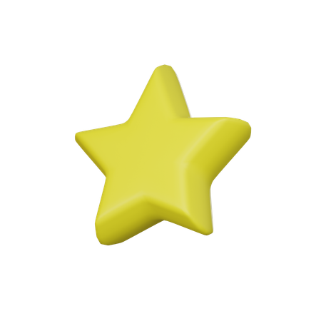 La estrella  3D Icon