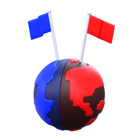 La fin de la guerre froide  3D Icon