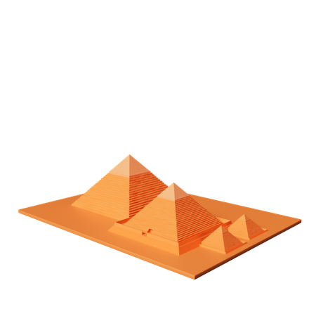 La gran pirámide de giza  3D Icon