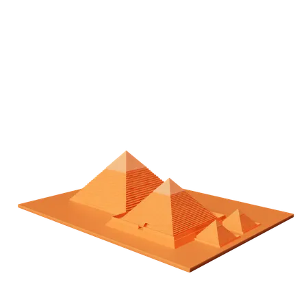 La gran pirámide de giza  3D Icon