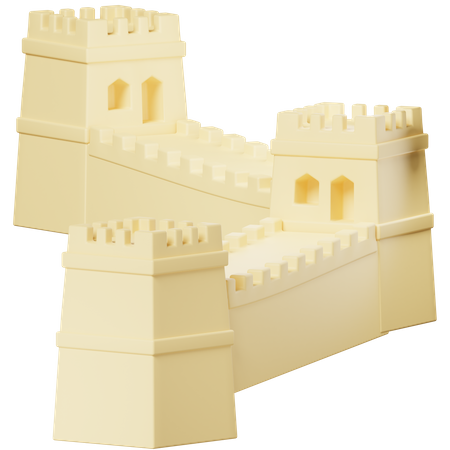 La Grande Muraille de Chine  3D Icon