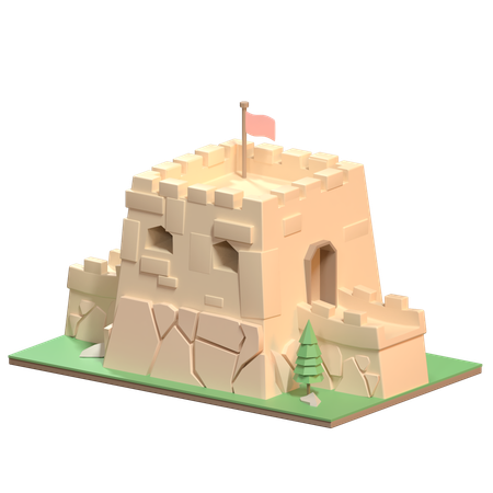 La Grande Muraille de Chine  3D Icon