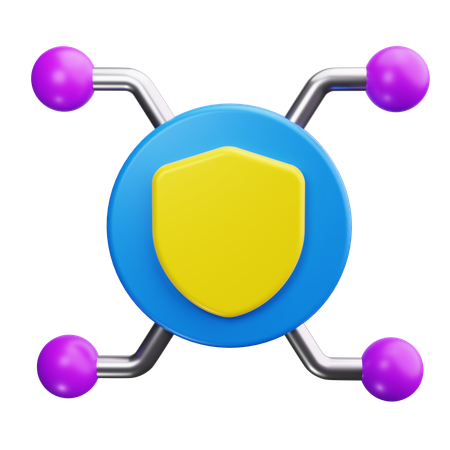 La seguridad cibernética  3D Icon
