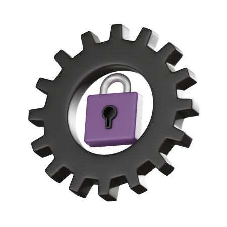 La seguridad cibernética  3D Icon