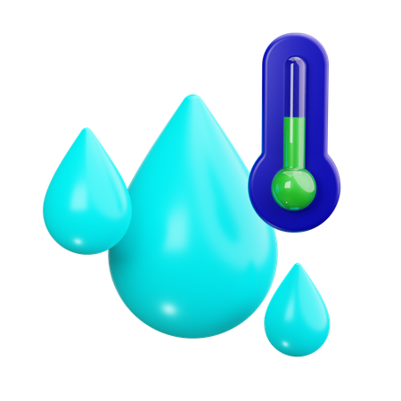 La température de l'eau  3D Icon