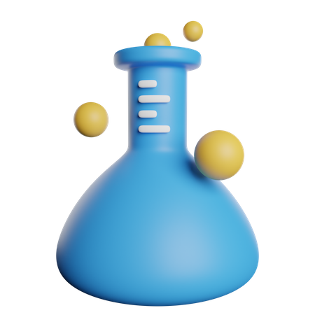 Lab Flask 3D Icon