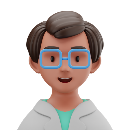 Lab Technician  3D Icon