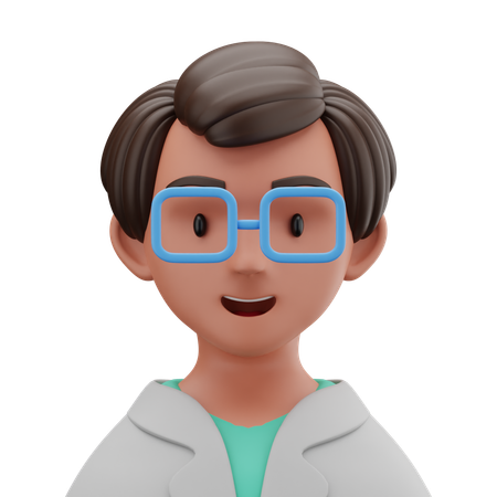 Lab Technician  3D Icon