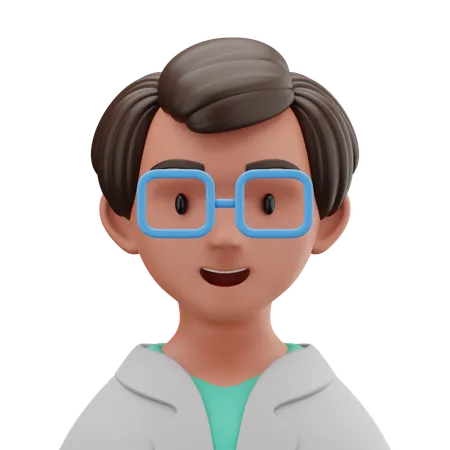 Lab Technician  3D Icon