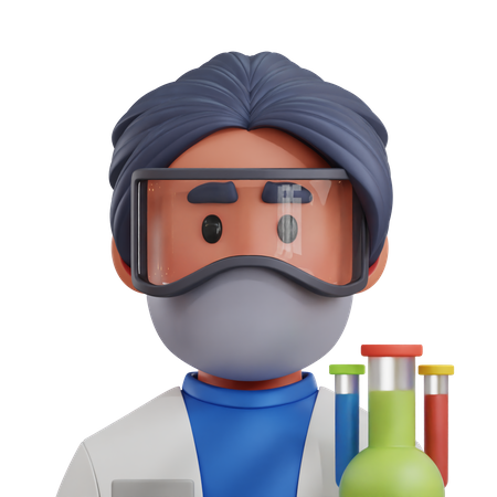 Lab Technician  3D Icon