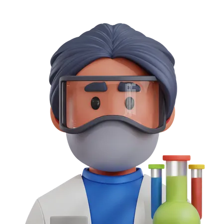 Lab Technician  3D Icon