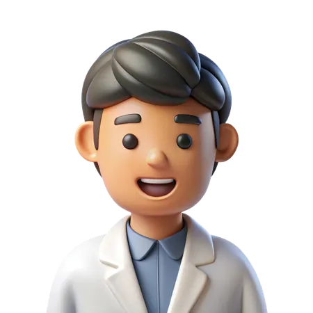 Lab Technician Avatar  3D Icon