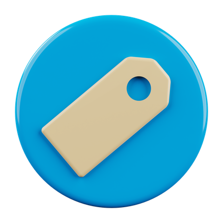 Label  3D Icon