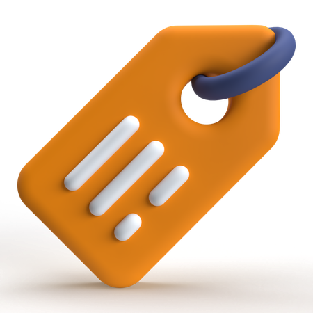 Label  3D Icon
