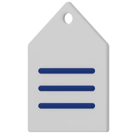 Label  3D Icon