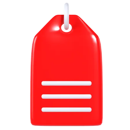 Label  3D Illustration