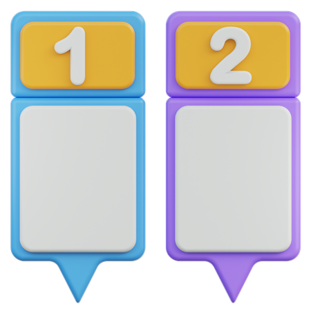 Label Chart  3D Icon