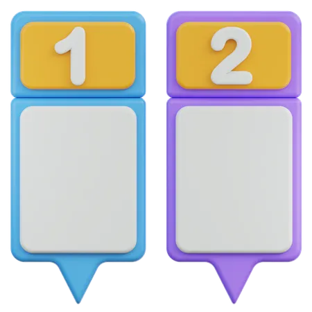 Label Chart  3D Icon