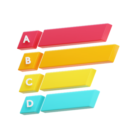 Label Chart  3D Illustration