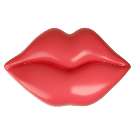 Lábios  3D Icon