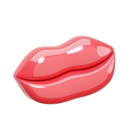 Lábios  3D Icon