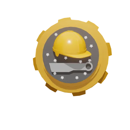 Labor Day Badge  3D Icon