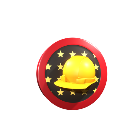 Labor Day Badge  3D Icon