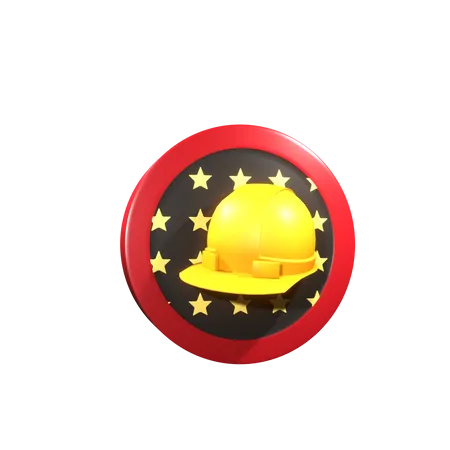 Labor Day Badge  3D Icon