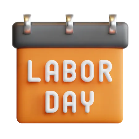 Labor Day Calendar  3D Icon