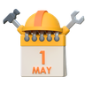 3d labor day emoji