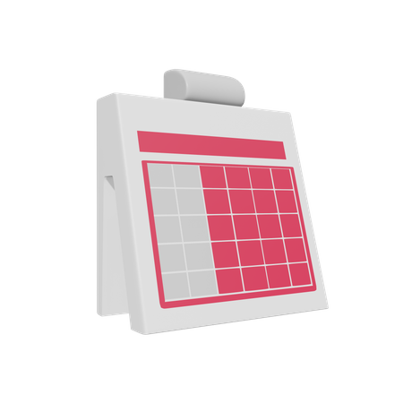 Labor Day Calender  3D Icon