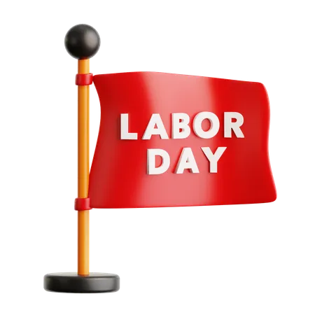 Labor Day Flag  3D Icon