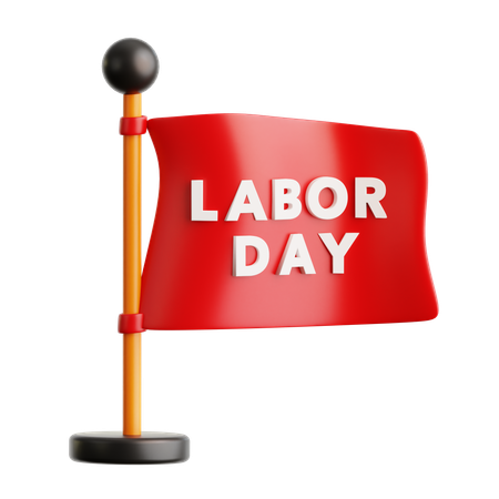 Labor Day Flag  3D Icon